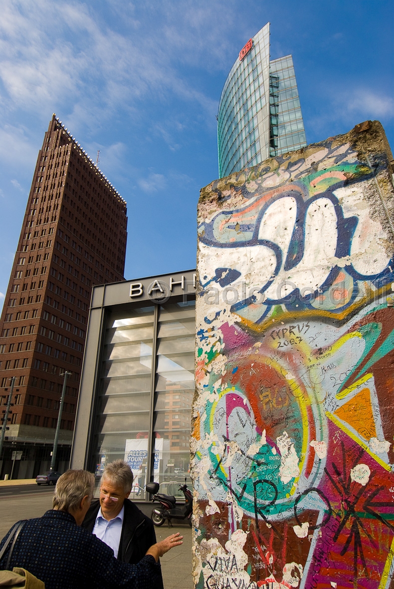 Remains of Berlin Wall at Potsdamer Platz, Berlin, Germany
 (cod:Berlin 37)